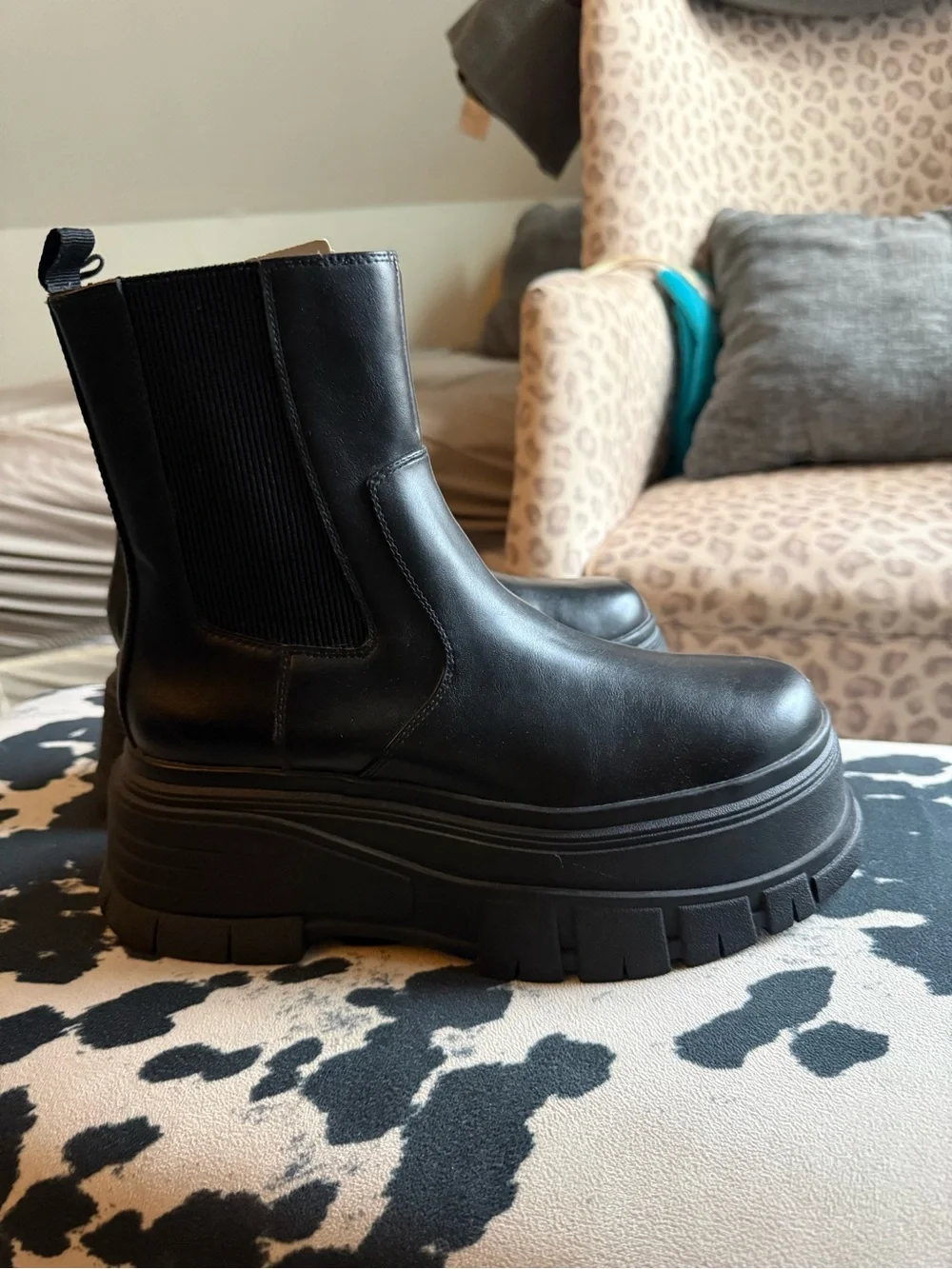 Zara Women’s Black Platform Boots